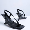 Sandales compensées Topshop Indie noires