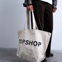 Topshop Canvas-Tragetasche in Weiß