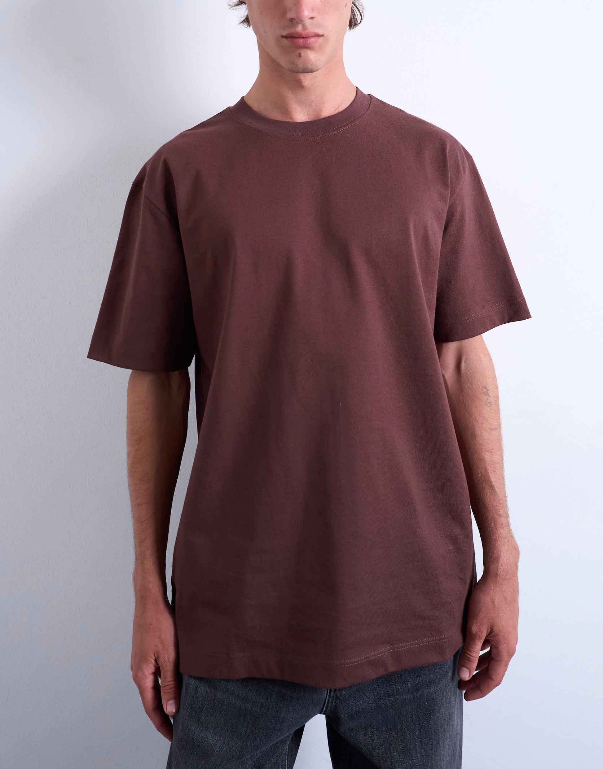 Toman relaxed fit t-shirt in brown