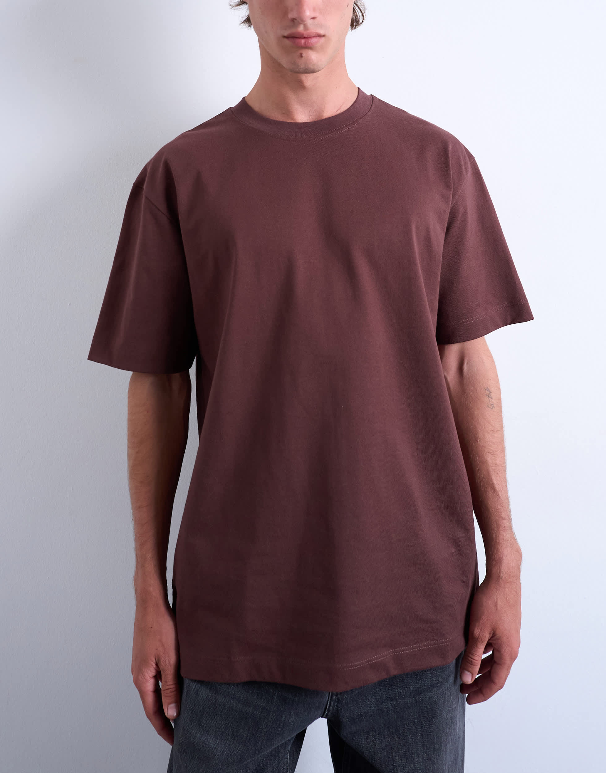 Toman relaxed fit t-shirt in brown
