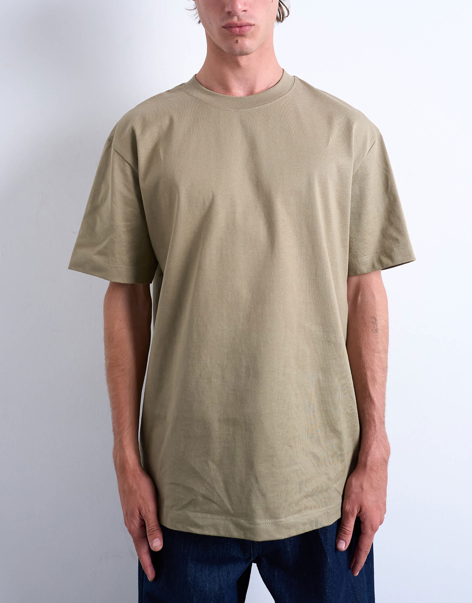 Topman relaxed fit t-shirt in khaki