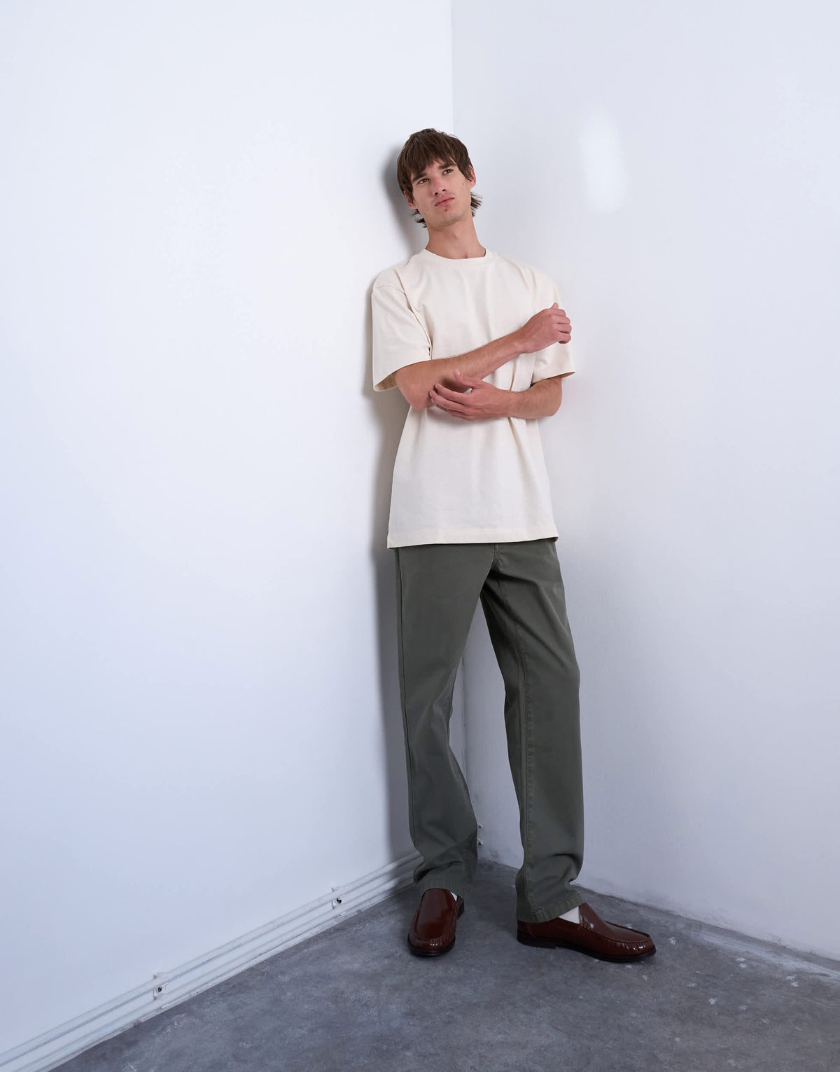 Topman relaxed fit t-shirt in ecru