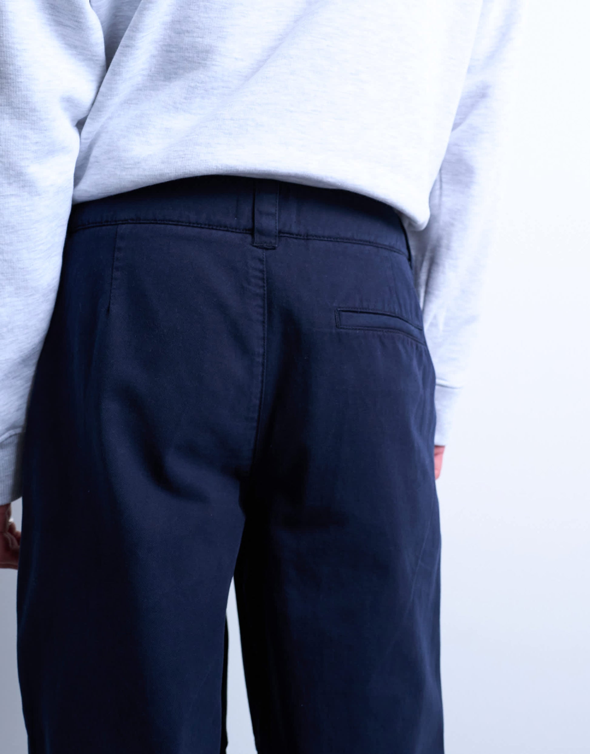 Topman baggy fit twill chino in navy
