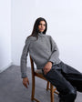 Topshop knitted stripe cardigan and scarf in mono
