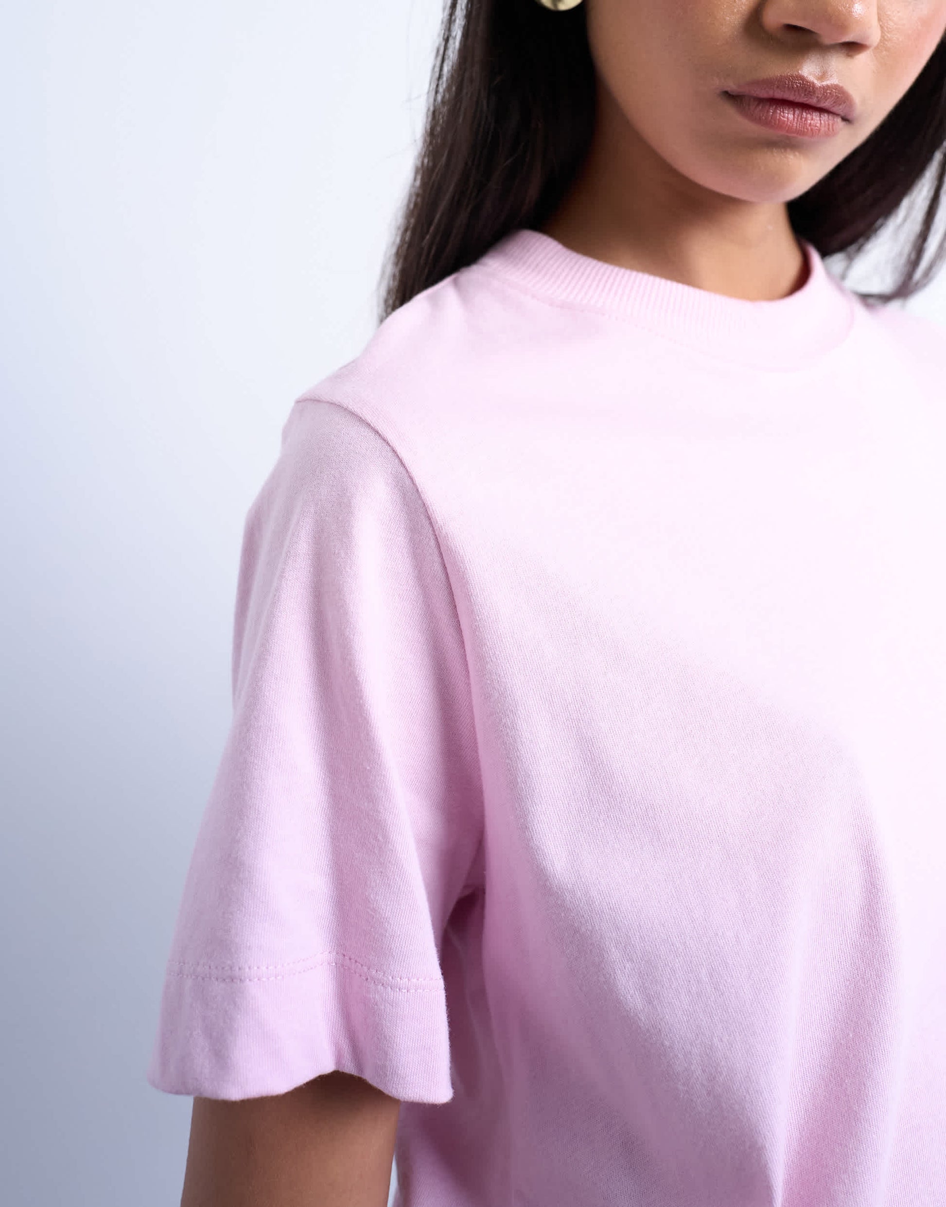 Topshop classic tee in pink
