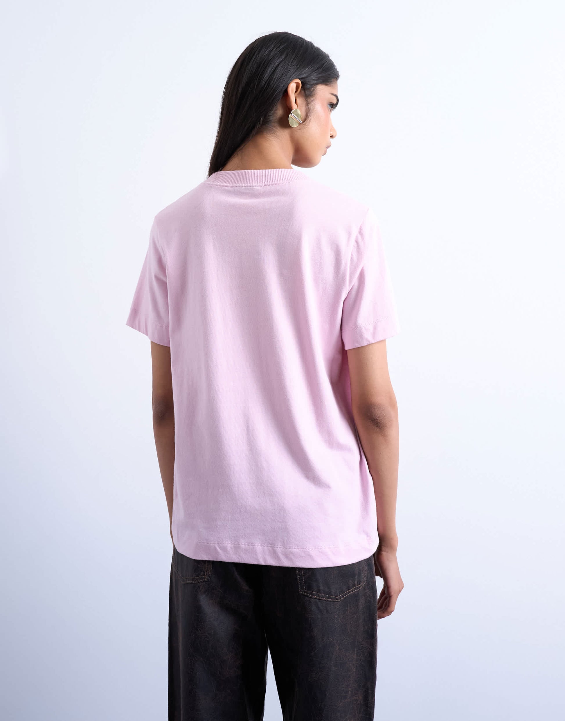 Topshop classic tee in pink