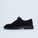 Topshop Banks real suede leather lace up shoe in black