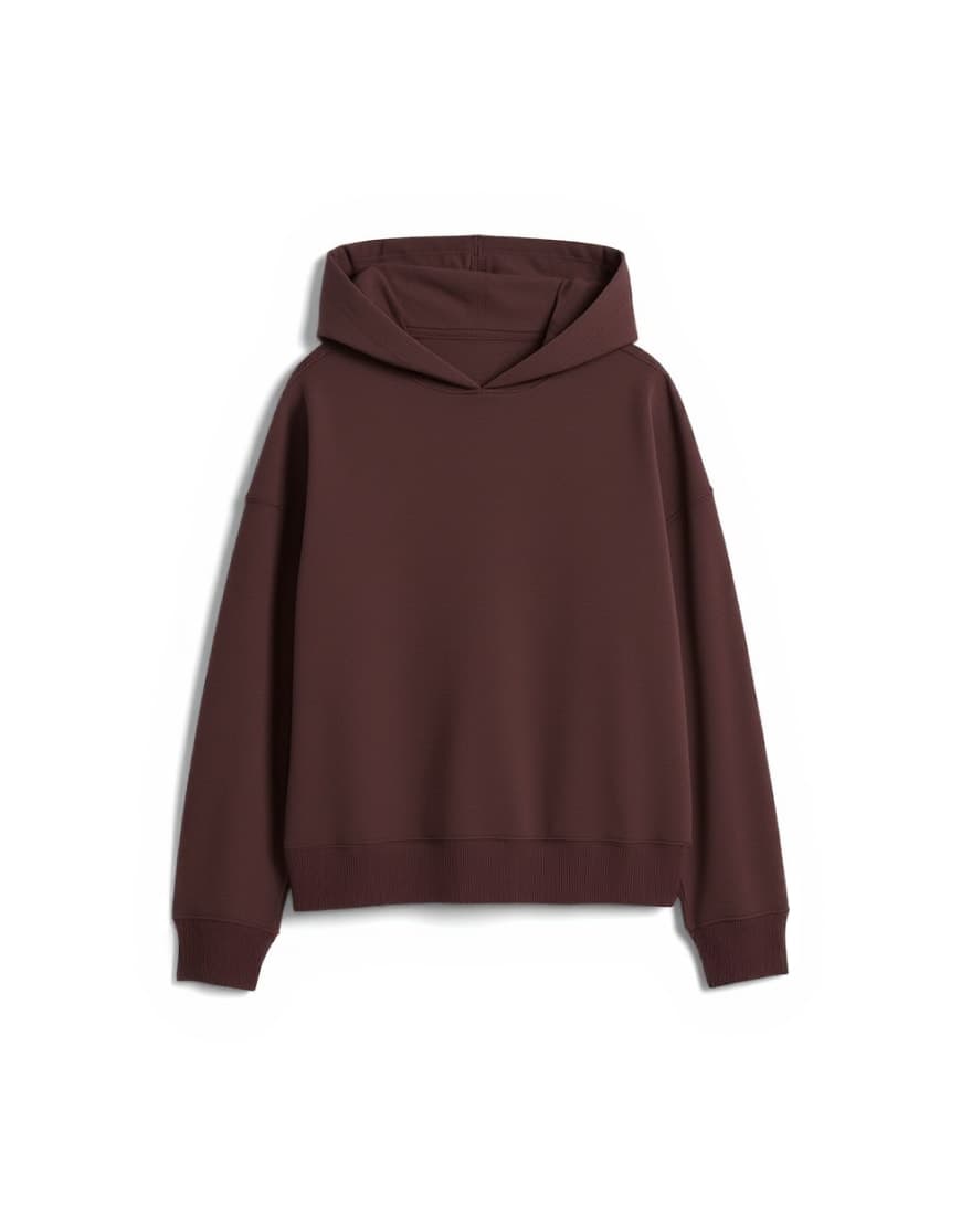 Topshop ultimate hoodie in chocolate brown