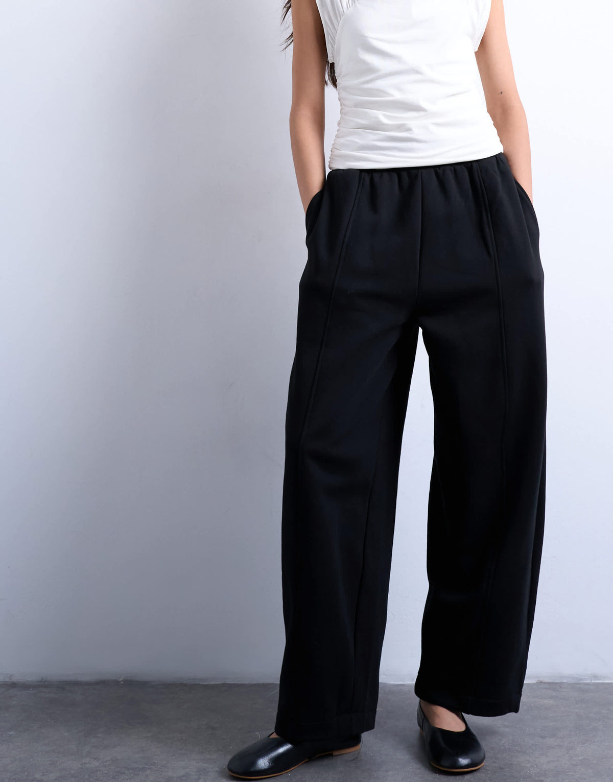 Topshop balloon jogger in black