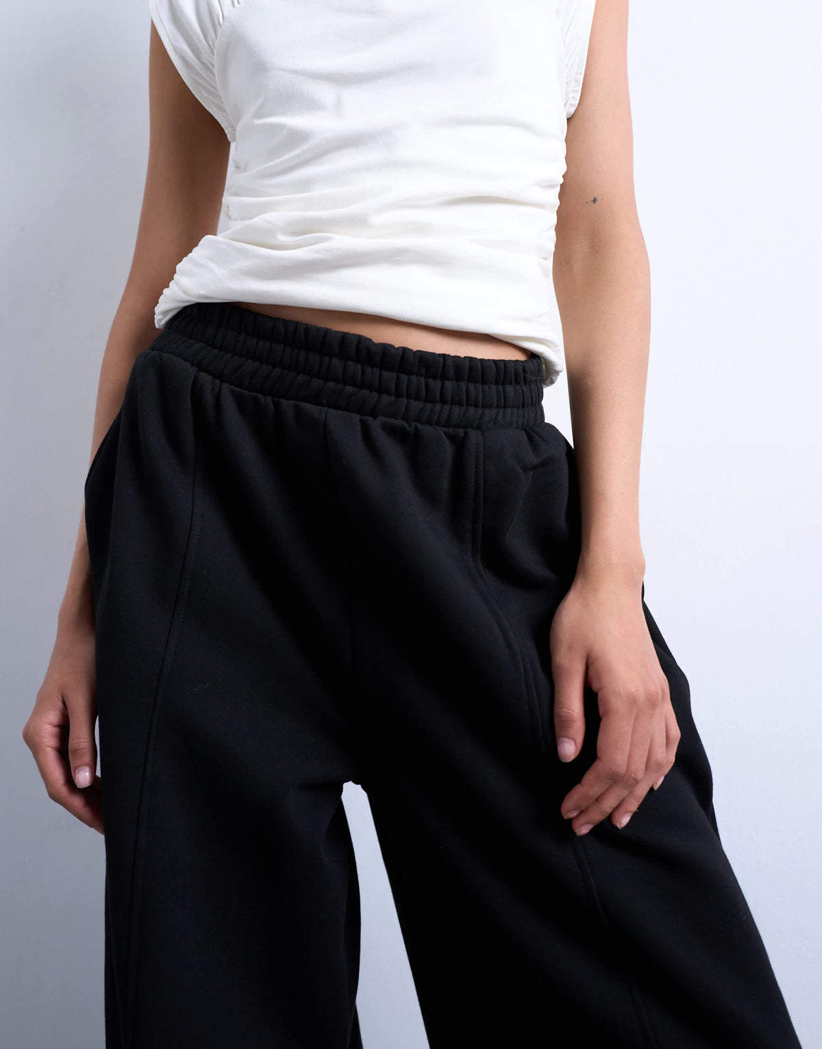 Topshop balloon jogger in black