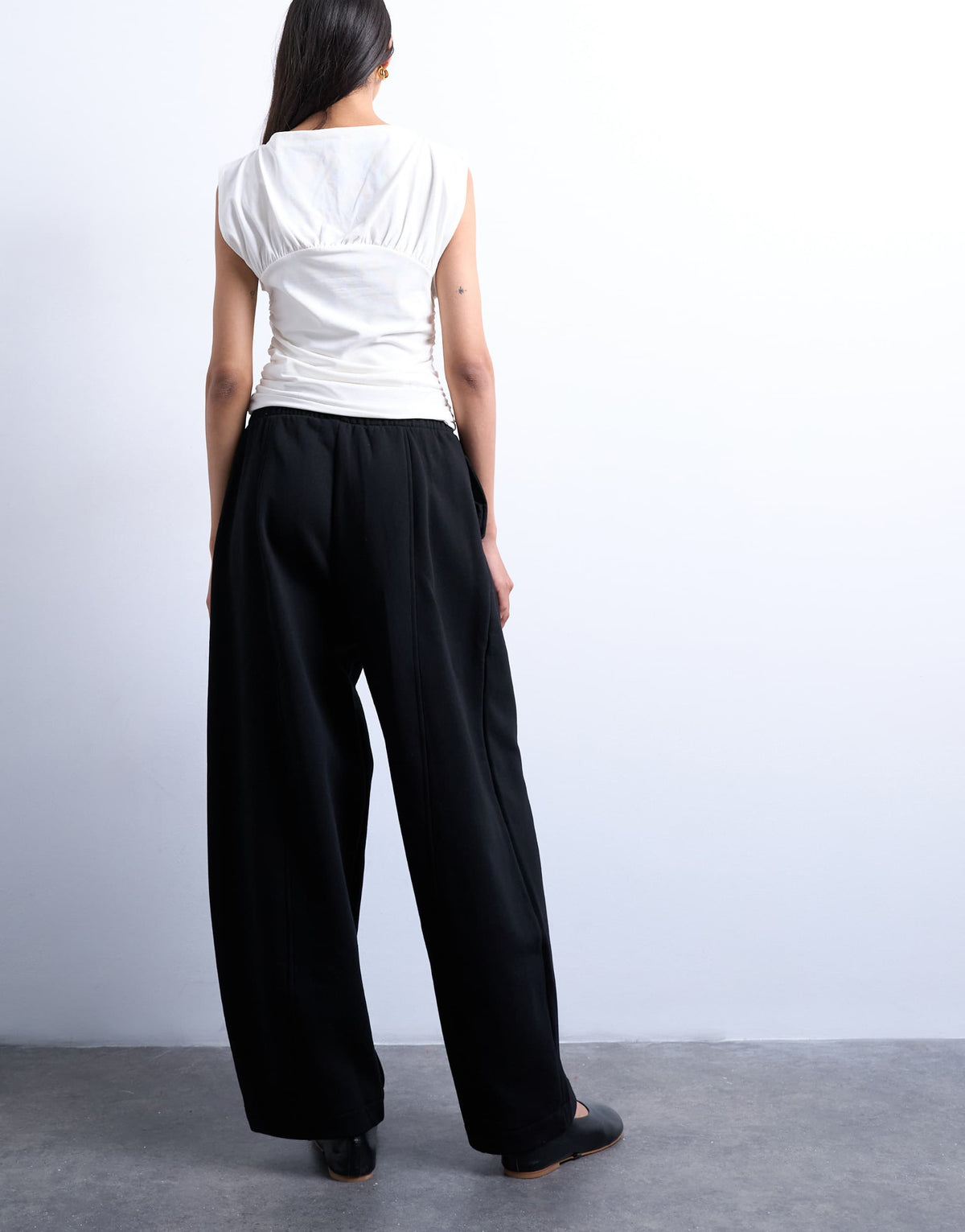Topshop balloon jogger in black
