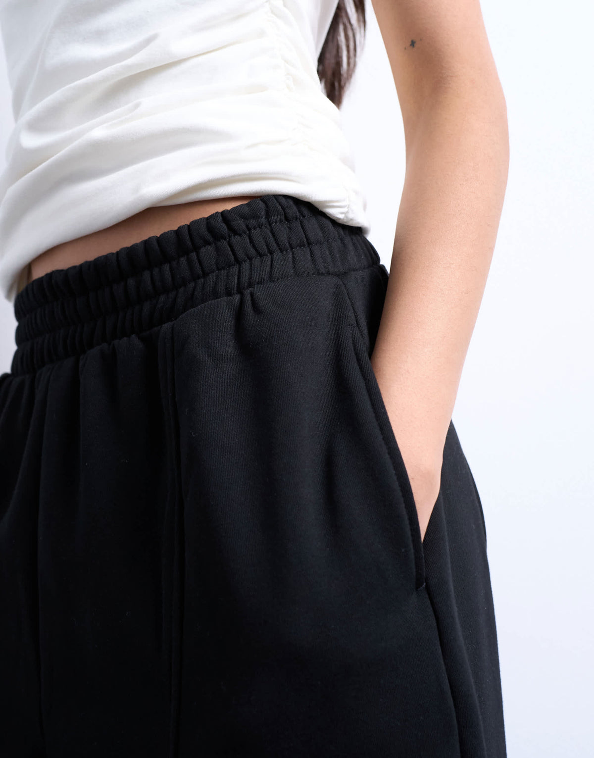 Topshop balloon jogger in black