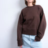 Sweat oversize épais et premium Topshop couleur chocolat