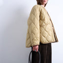 Topshop doppellagige Jacke mit Futter in Sand
