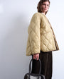 Topshop double layer fronted liner jacket in sand