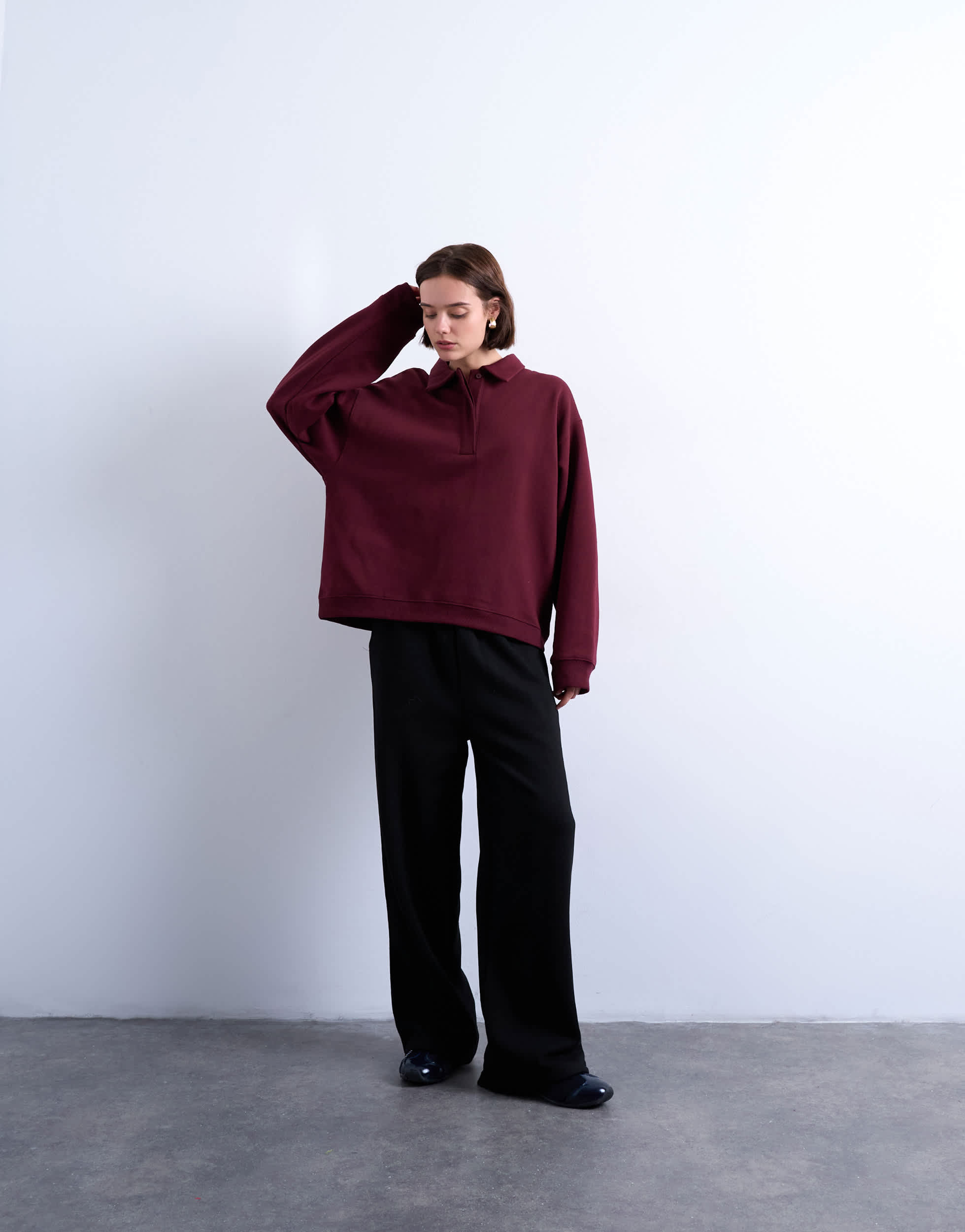 Pantalon de jogging Topshop à jambes droites noir