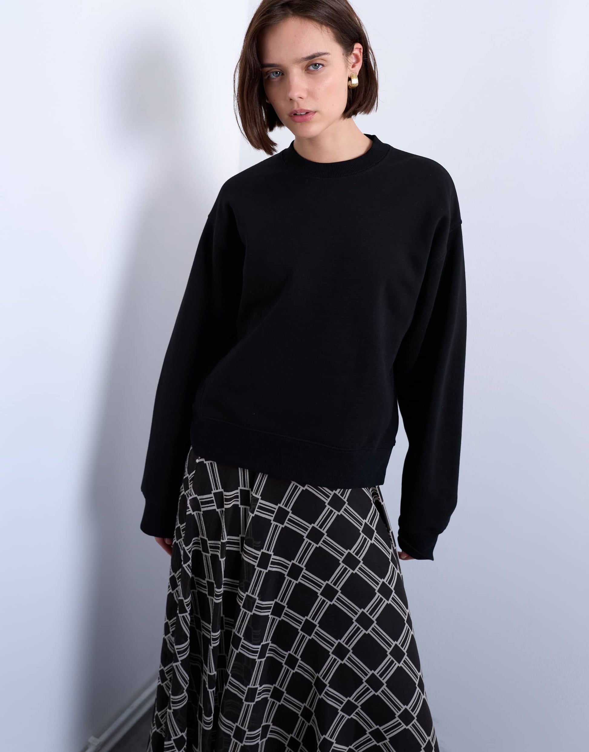 Topshop ultimate sweat in black