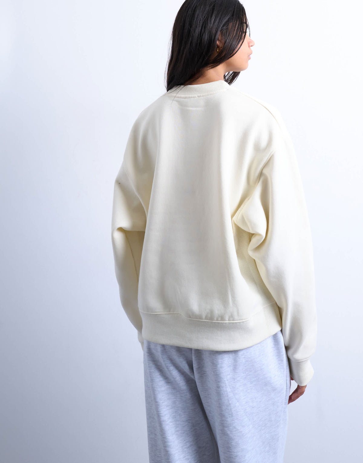Topshop ultimate sweat in ecru