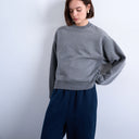Topshop Ultimate Sweatshirt in Dunkelgrau meliert
