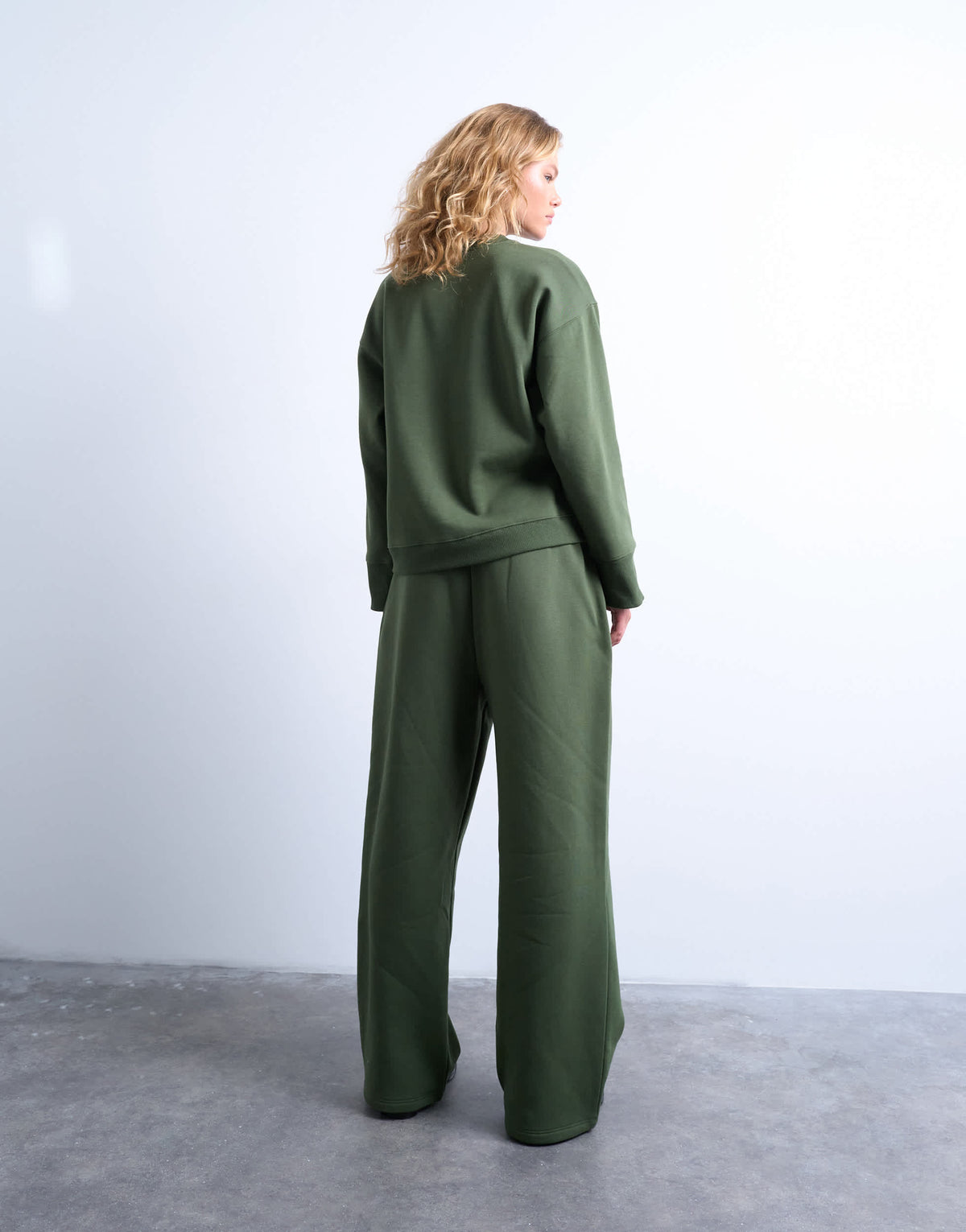 Topshop la paloma embroidered straight jogger co-ord in green