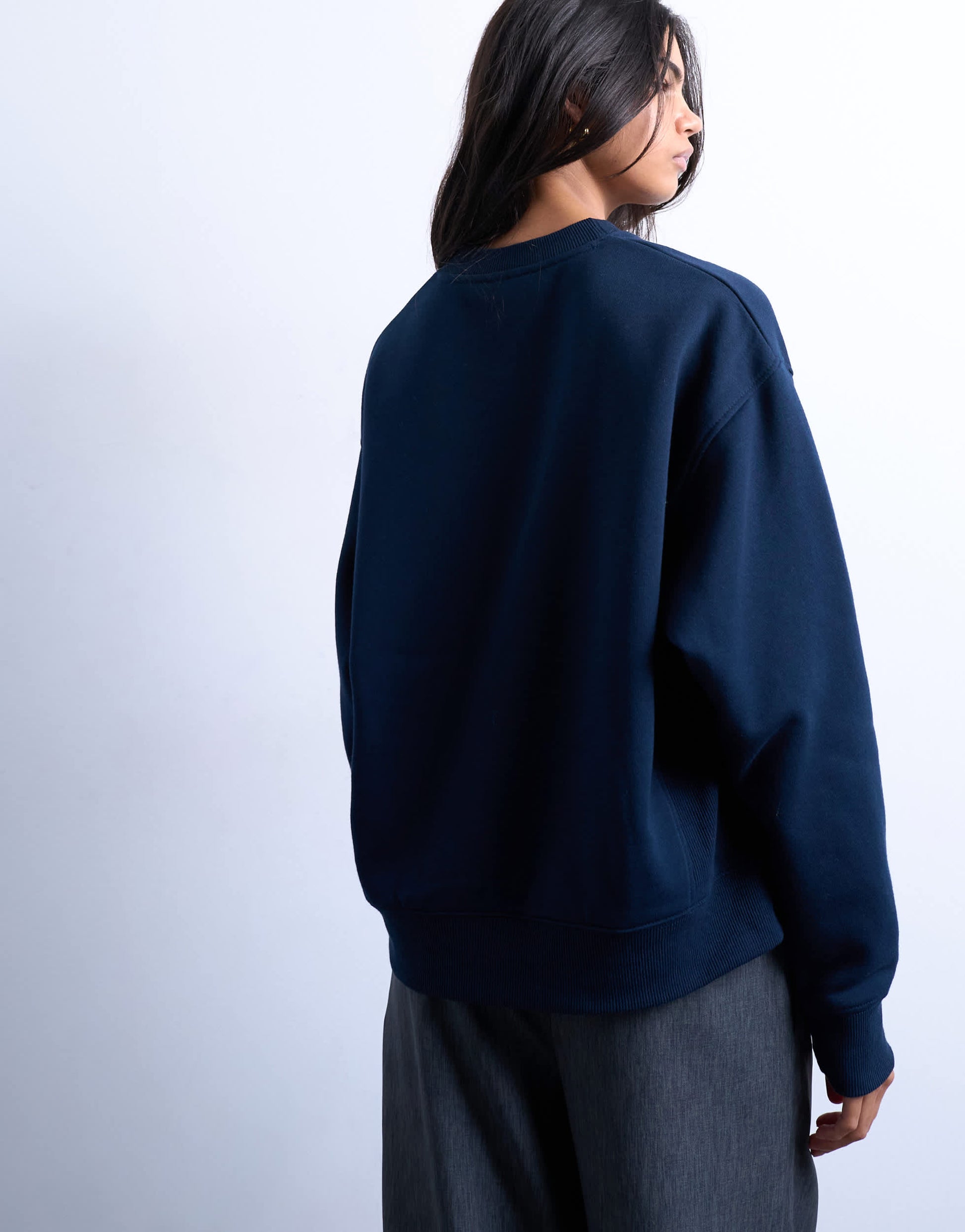 Topshop ultimate sweat in dark navy
