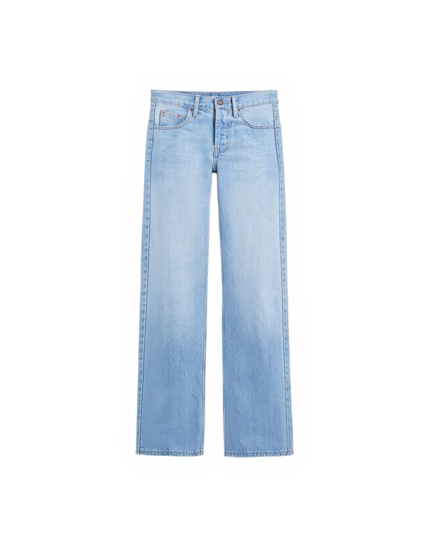 Topshop Ember low rise straight leg jean in bleach