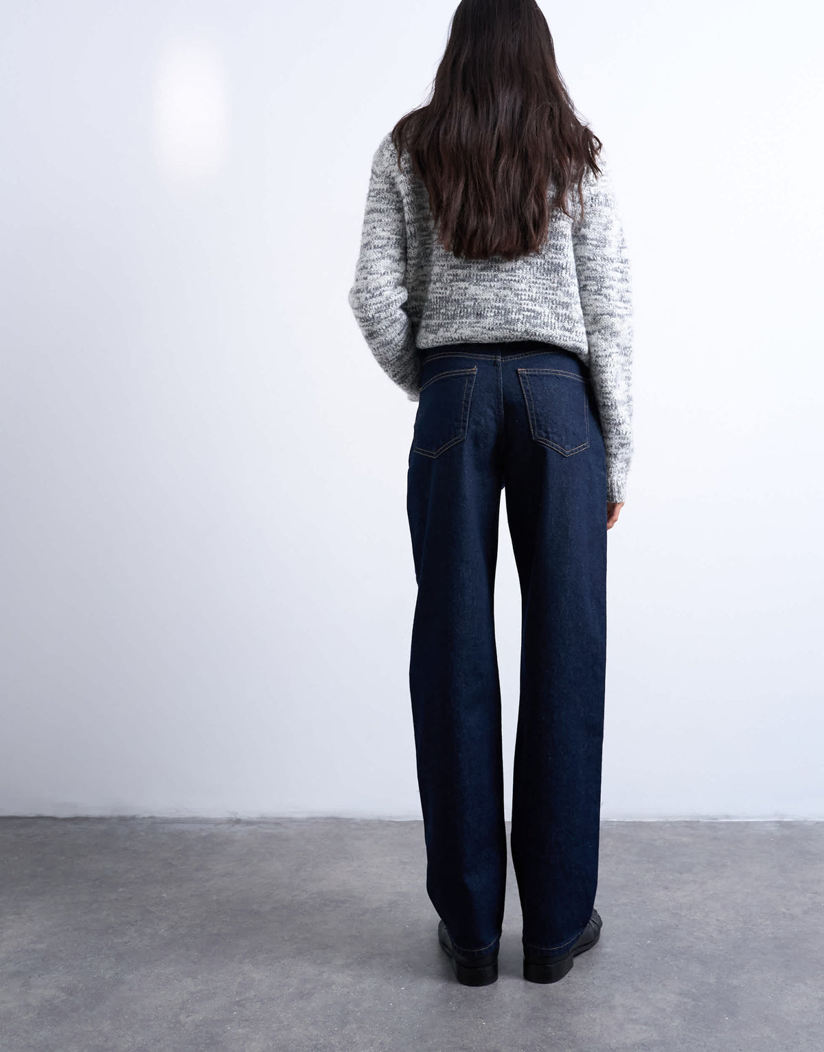 Topshop Kort high rise straight jean in indigo rinse