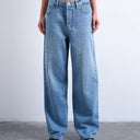 Topshop Column mid rise jeans in bleach