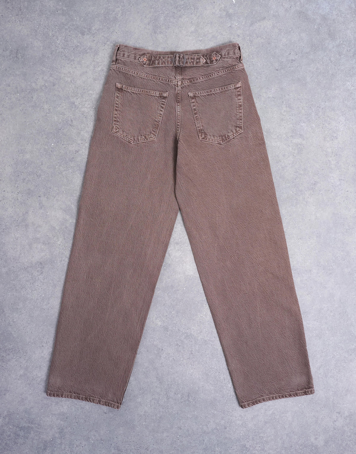 Topshop Cinch low rise relaxed jeans in otter