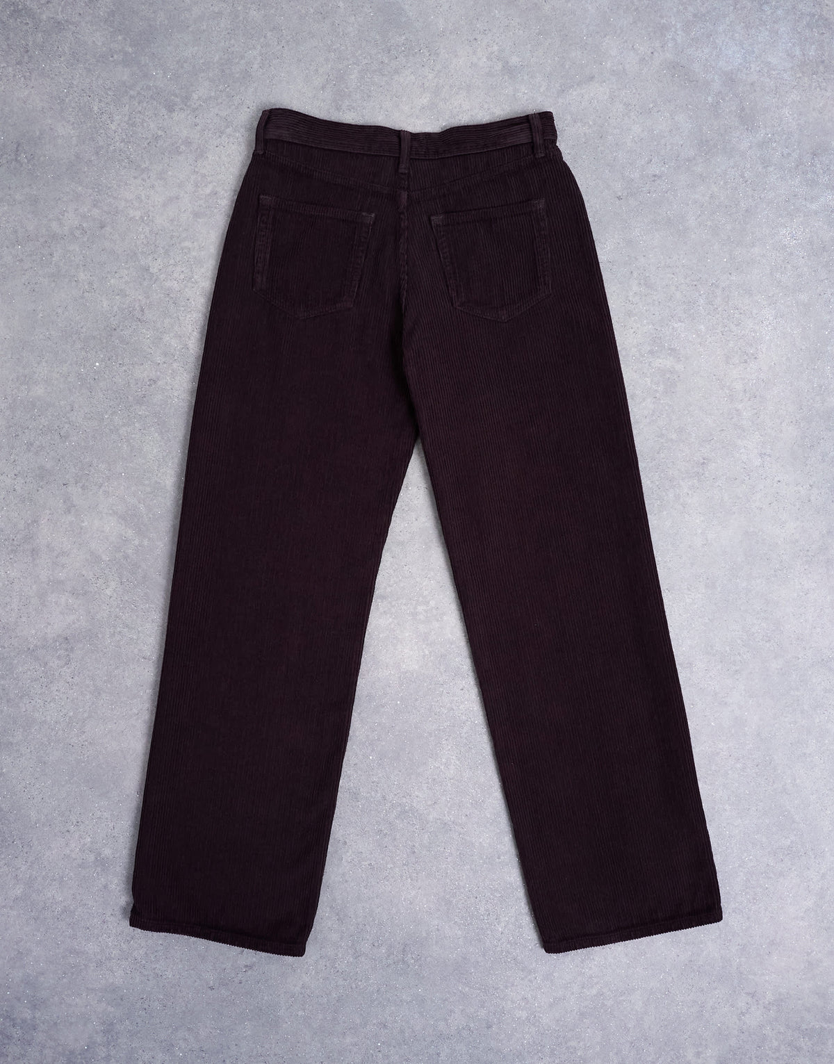 Topshop Ember low rise cord straight leg jeans in bitter chocolate