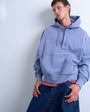 Topman heavyweight oversized fit hoodie in mid blue