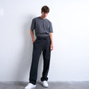 Topman heavyweight straight leg jogger in black