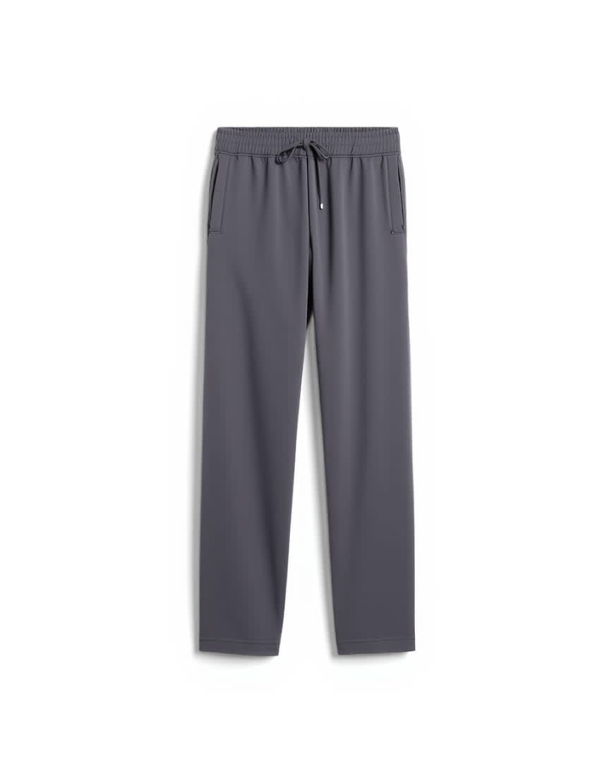 Topman heavyweight straight leg jogger in charcoal