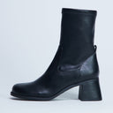 Topshop Niamh Stiefelette mit Blockabsatz in Schwarz