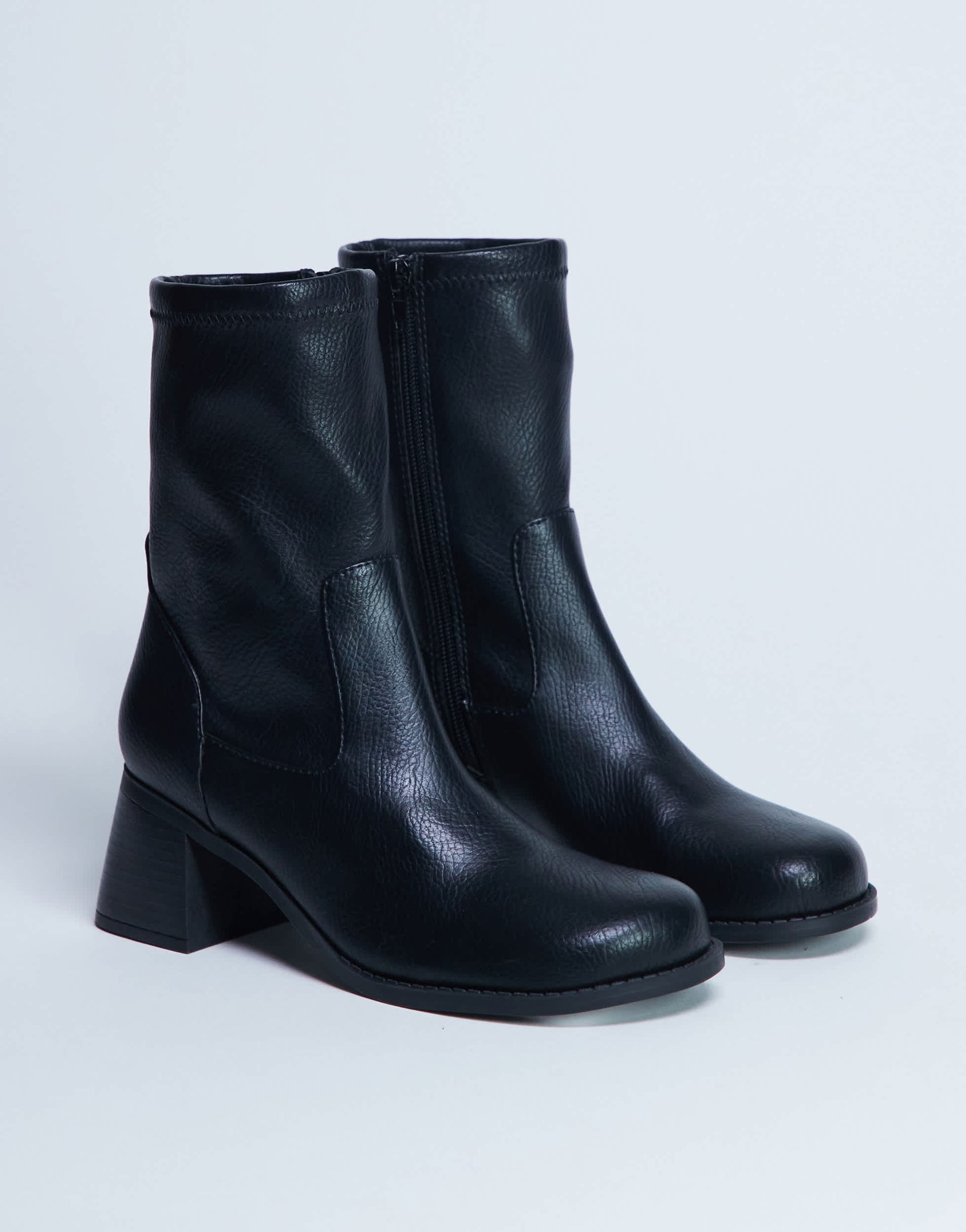 Topshop Niamh block heel ankle boot in black