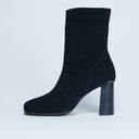 Bottines à talon Topshop Nellie en daim véritable noir