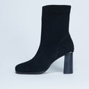 Topshop Nellie : bottines à talons en daim véritable, noires