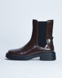 Topshop Lottie chelsea ankle boot in chocolate