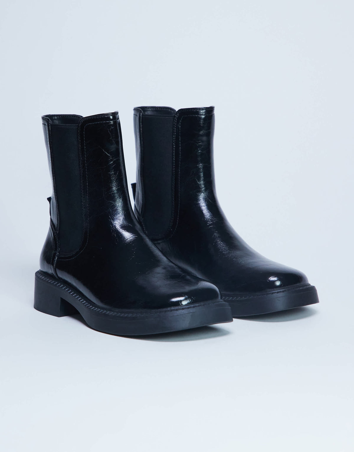 Topshop Lottie chelsea ankle boot in black
