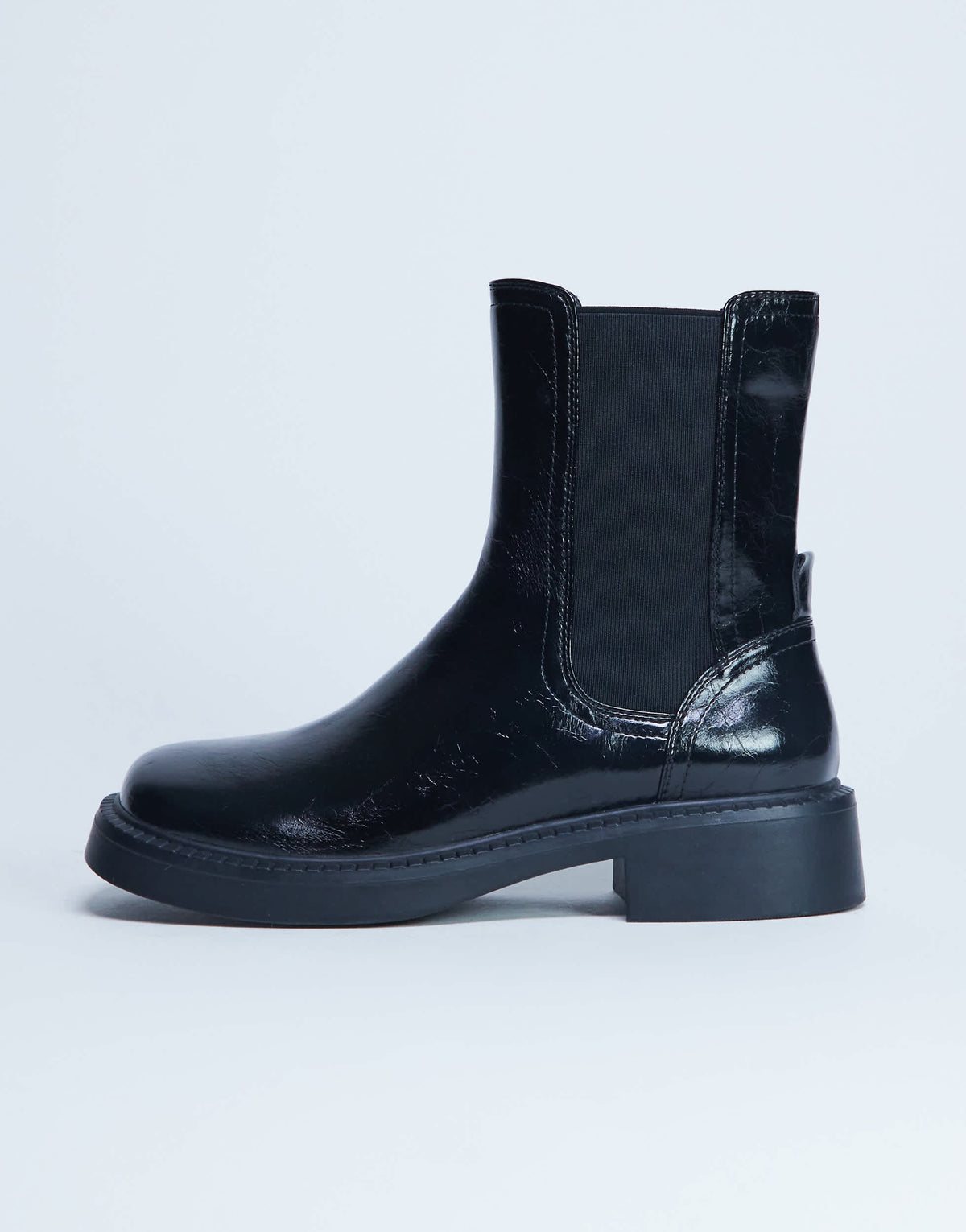 Topshop Lottie chelsea ankle boot in black