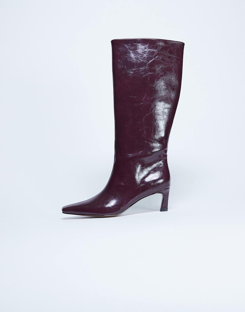 Bottes hautes à bout pointu Topshop Tanya couleur bordeaux
