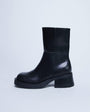 Topshop Nina chunky heeled ankle boot in black
