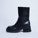Topshop Nina chunky heeled ankle boot in black