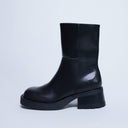 Topshop Nina chunky heeled ankle boot in black
