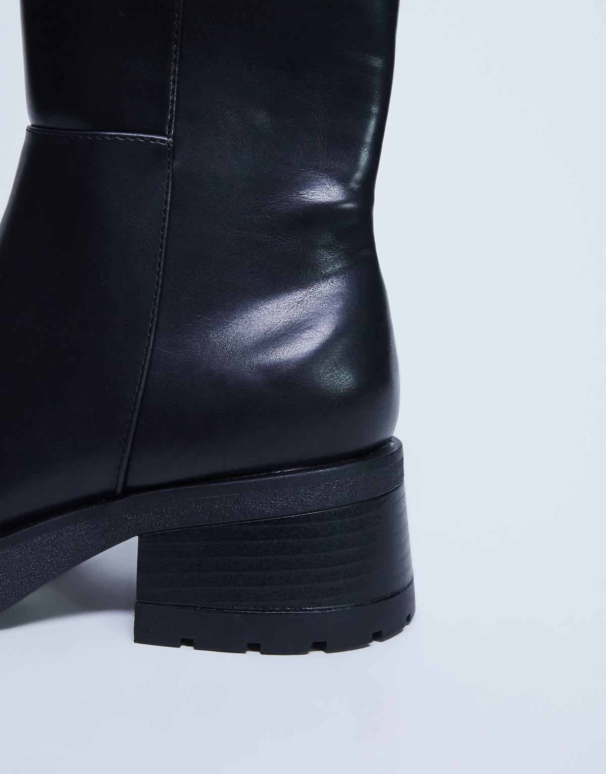 Topshop Nina chunky heeled ankle boot in black