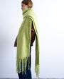 Topshop Sydney blanket scarf in green