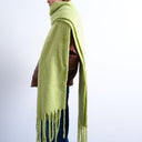 Topshop Sydney blanket scarf in green