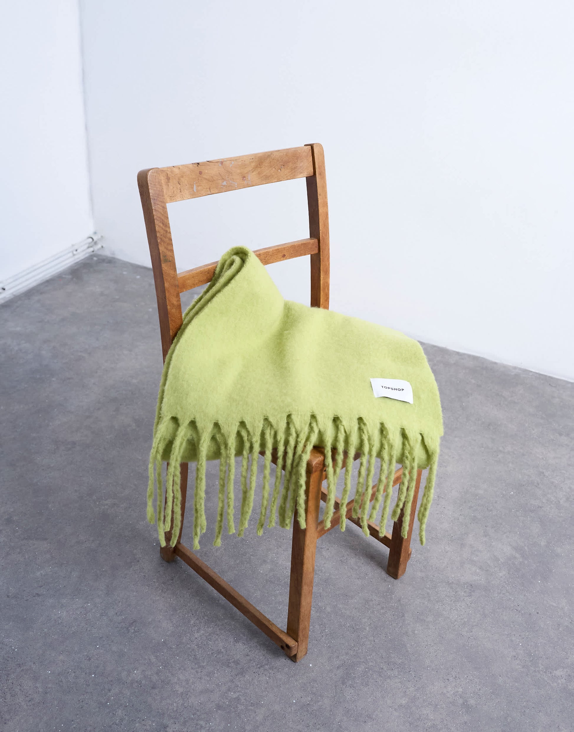 Topshop Sydney blanket scarf in green