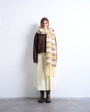 Topshop Sydney striped blanket scarf in green & brown