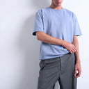 Topman T-Shirt mit Relaxed Fit in Mittelblau